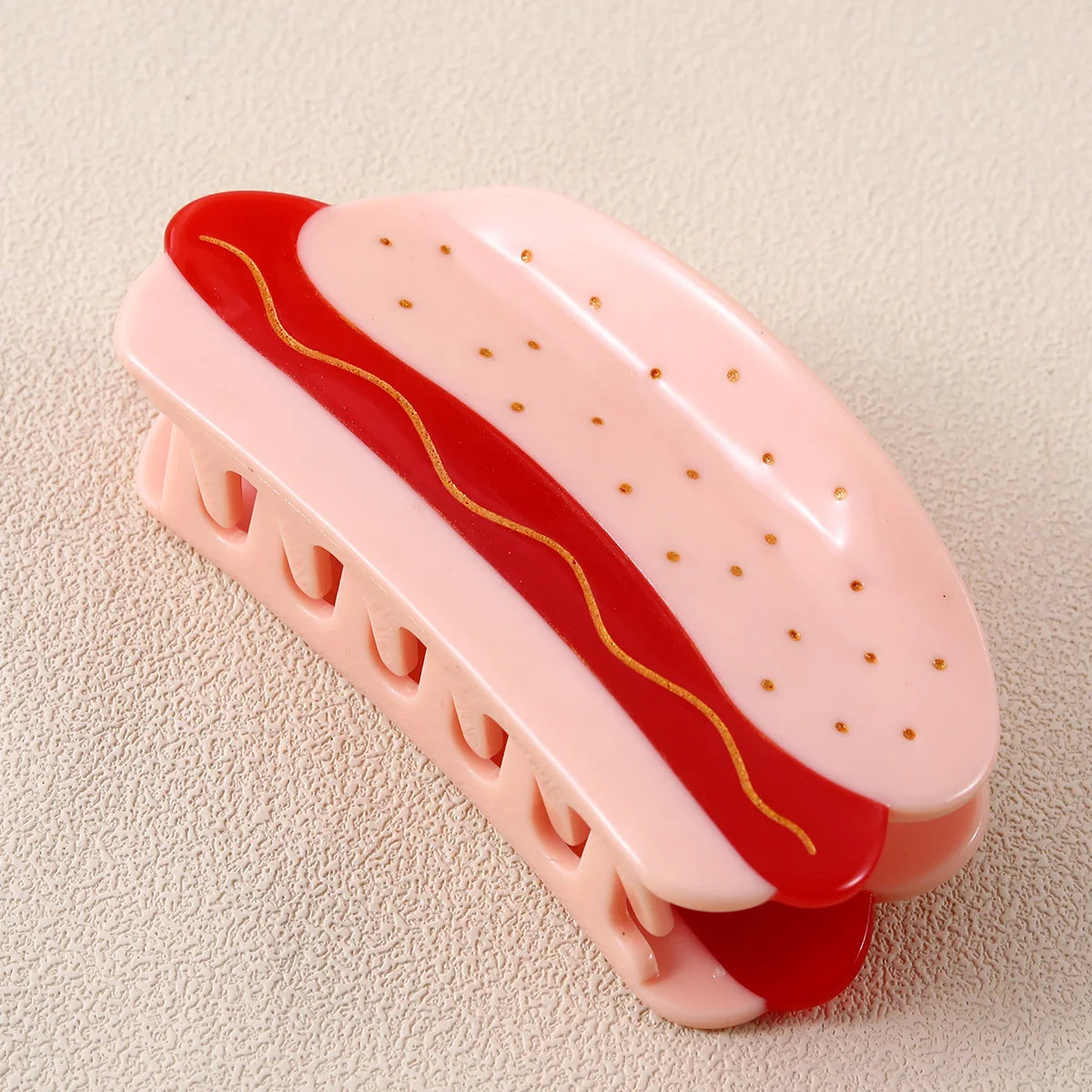 1 piece hot dog hair claw clip|hair clip|barrette|hair accessories