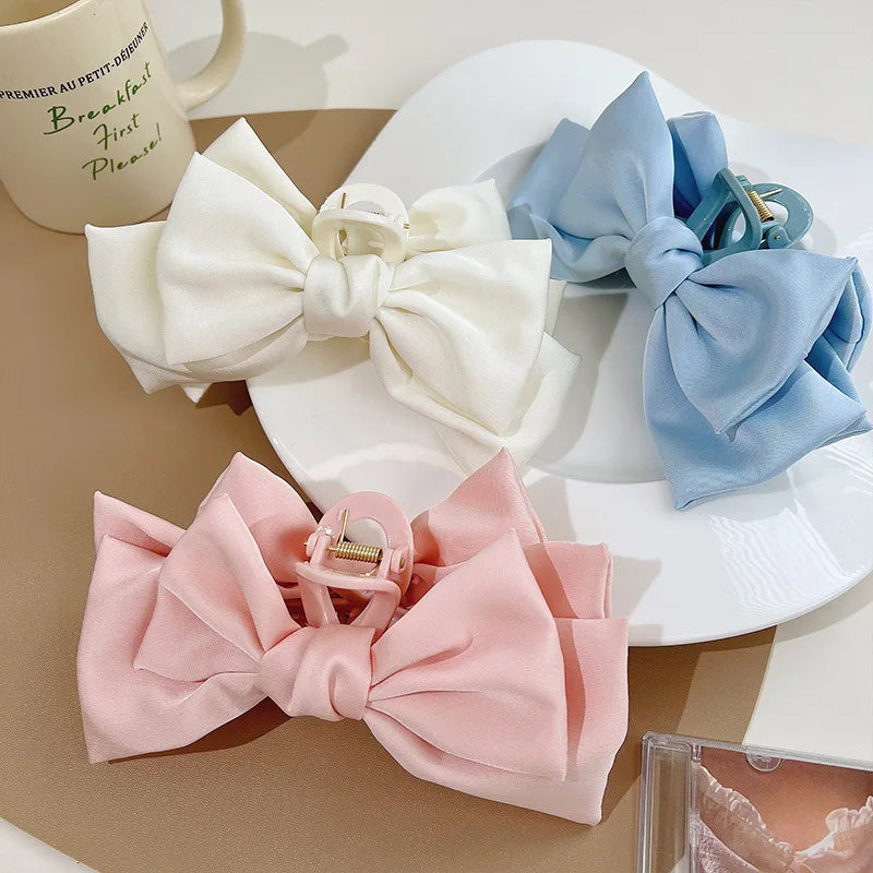 1 piece boho bow bandana fabric hair claw clip|hair clip|barrette|hair accessories