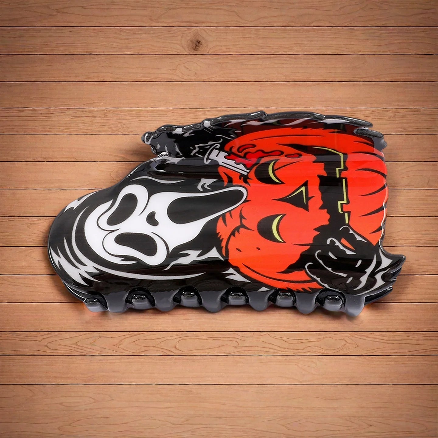 1 piece halloween ghostface hair claw clip|hair clip|barrette|hair accessories