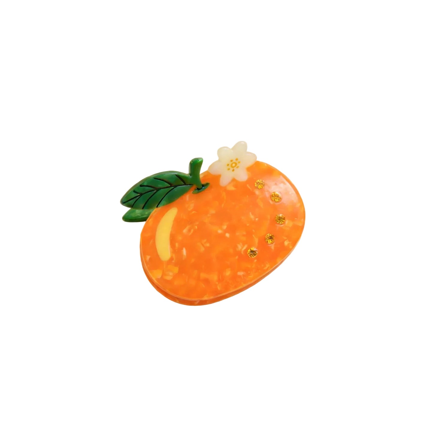 Orange Fruit Hair Claw Clip