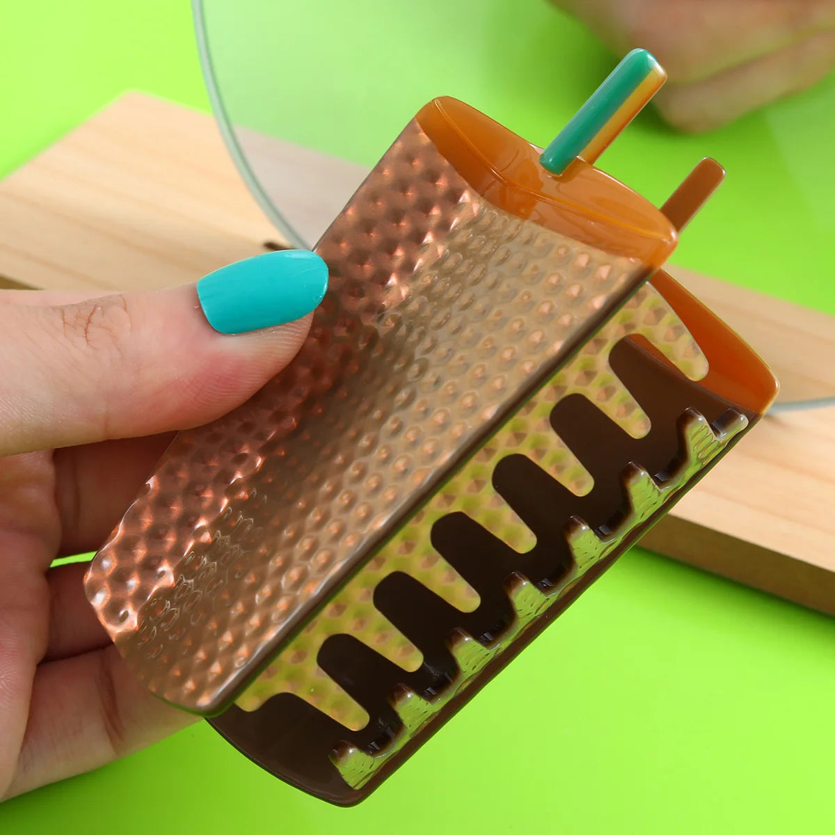 1 piece coffee cup hair claw clip|hair clip|barrette|hair accessories