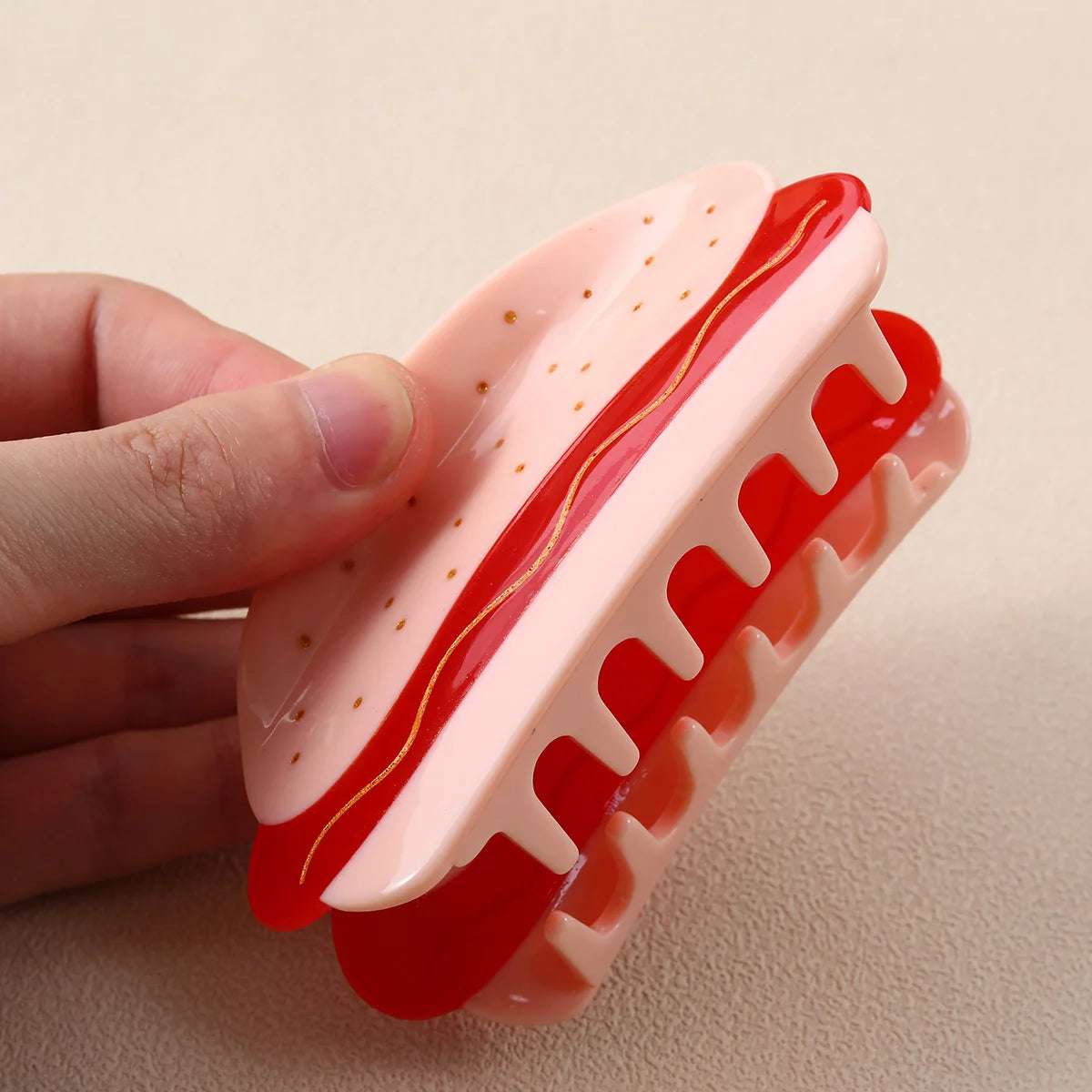1 piece hot dog hair claw clip|hair clip|barrette|hair accessories