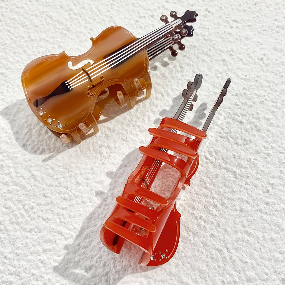 1 piece violin hair claw clip|hair clip|barrette|hair accessories