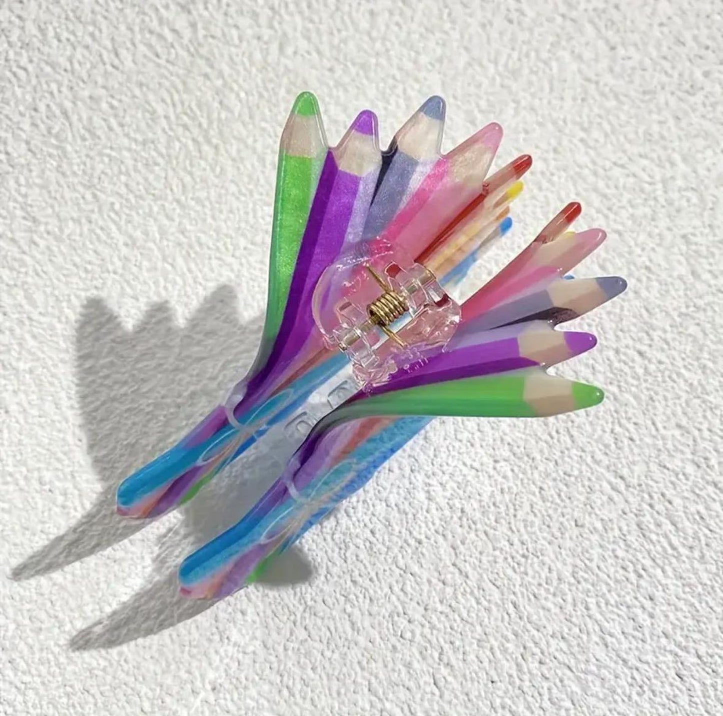 1 piece color pencils hair claw clip|hair clip|barrette|hair accessories