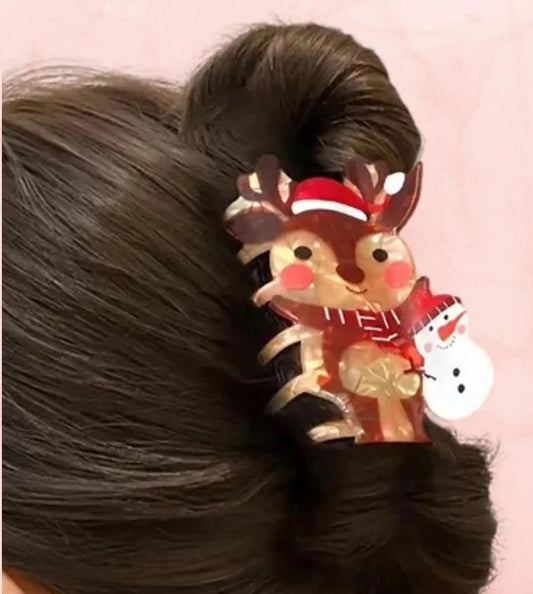 1 piece reindeer hair claw clip|hair clip|barrette|hair accessories