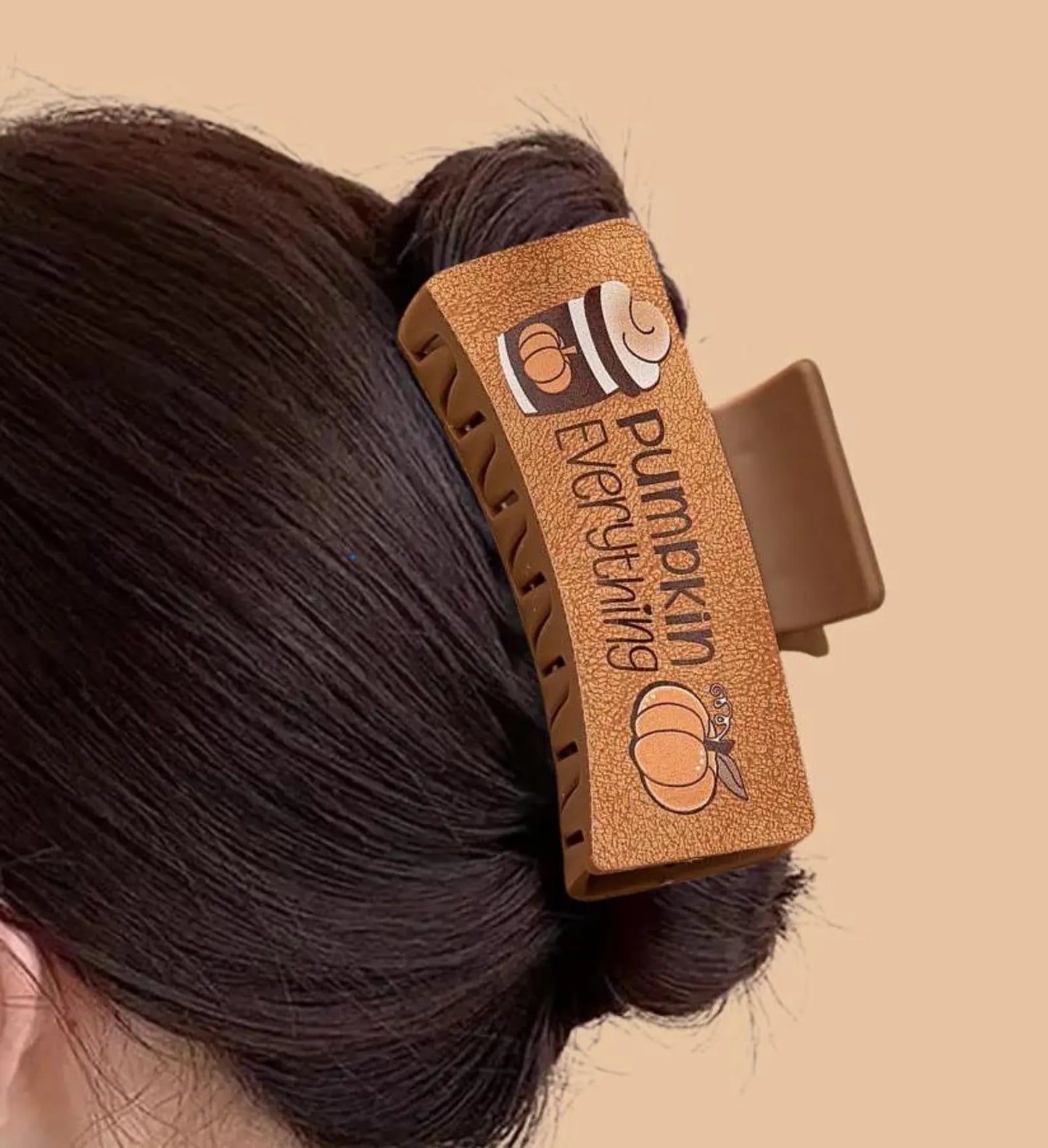 1 piece pumpkin spice hair claw clip|hair clip|barrette|hair accessories