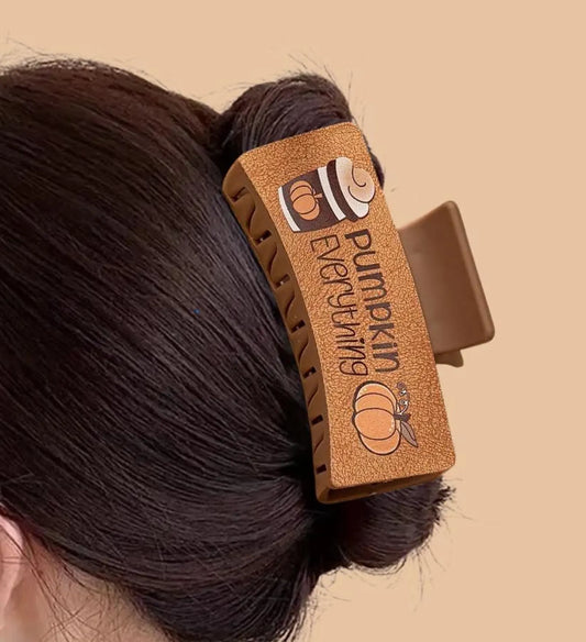 1 piece pumpkin spice hair claw clip|hair clip|barrette|hair accessories