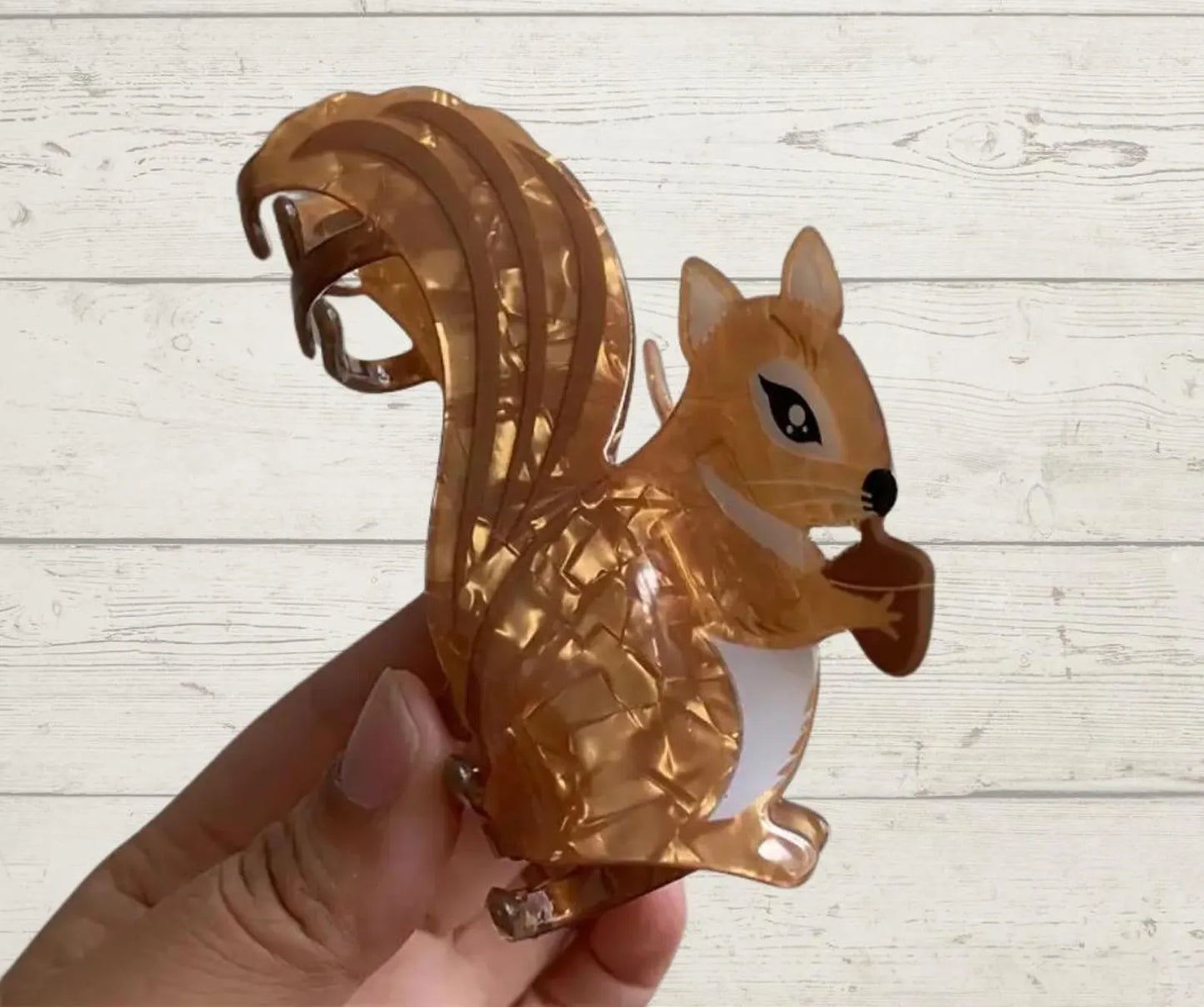 1 piece squirrel hair claw clip|hair clip|barrette|hair accessories