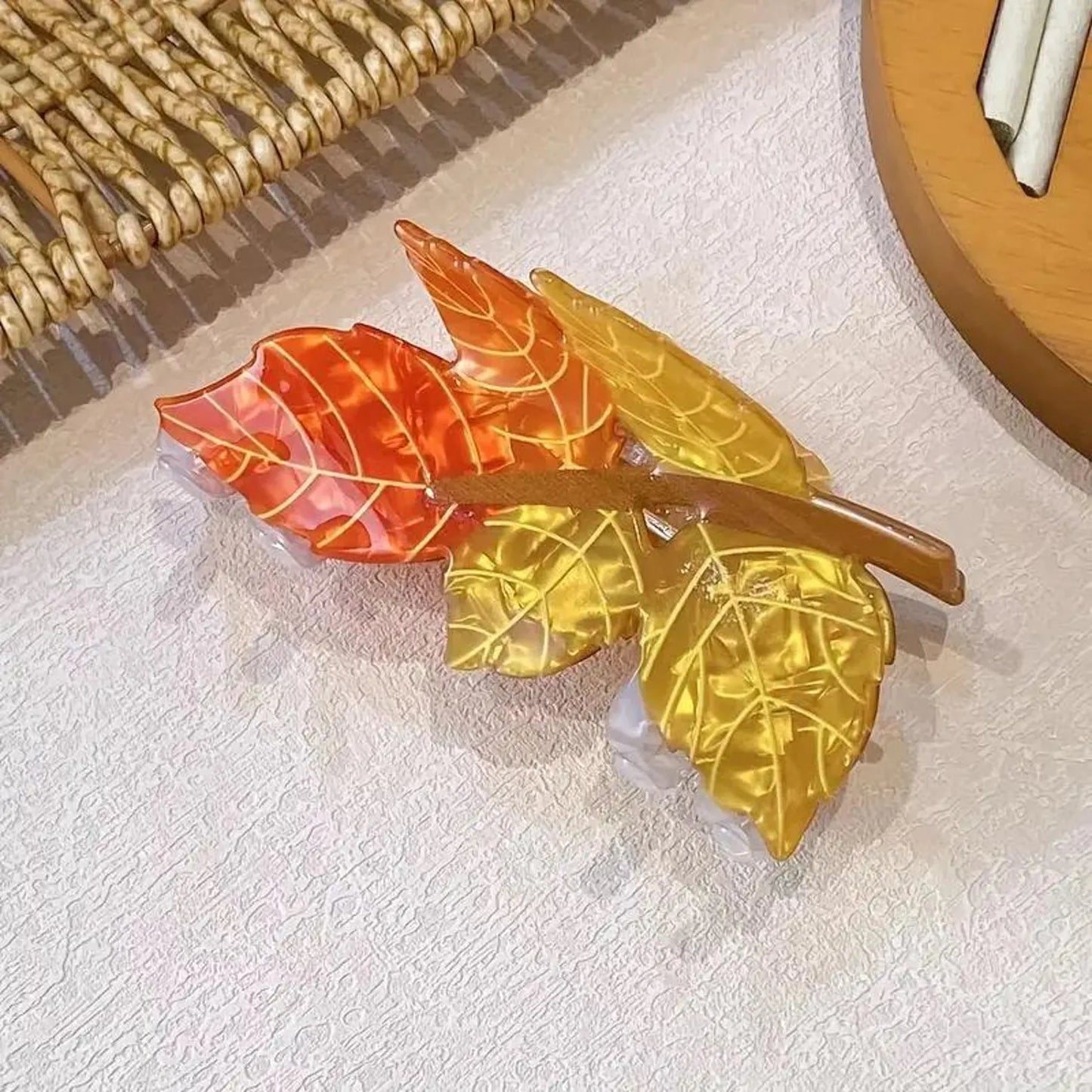 1 piece leaves hair claw clip|hair clip|barrette|hair accessories