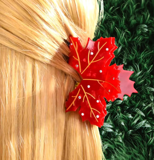 1 piece leaves hair claw clip|hair clip|barrette|hair accessories