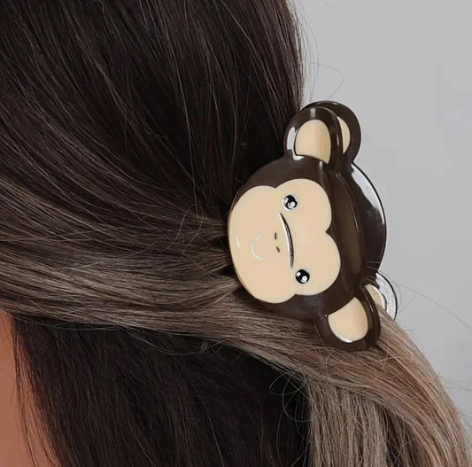 1 piece monkey/banana hair claw clip|hair clip|barrette|hair accessories