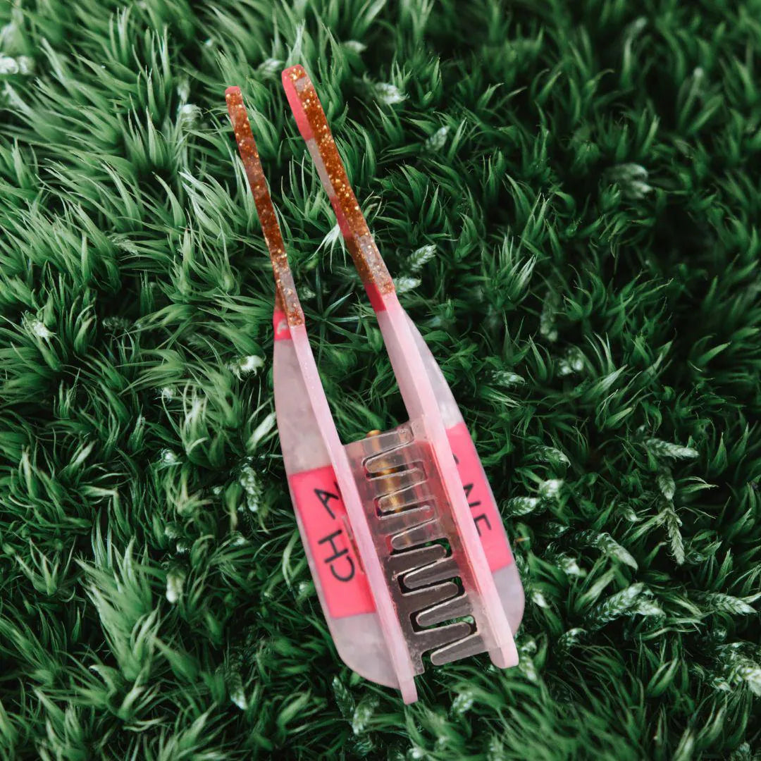 1 piece pink champagne bottle hair claw clip|hair clip|barrette|hair accessories